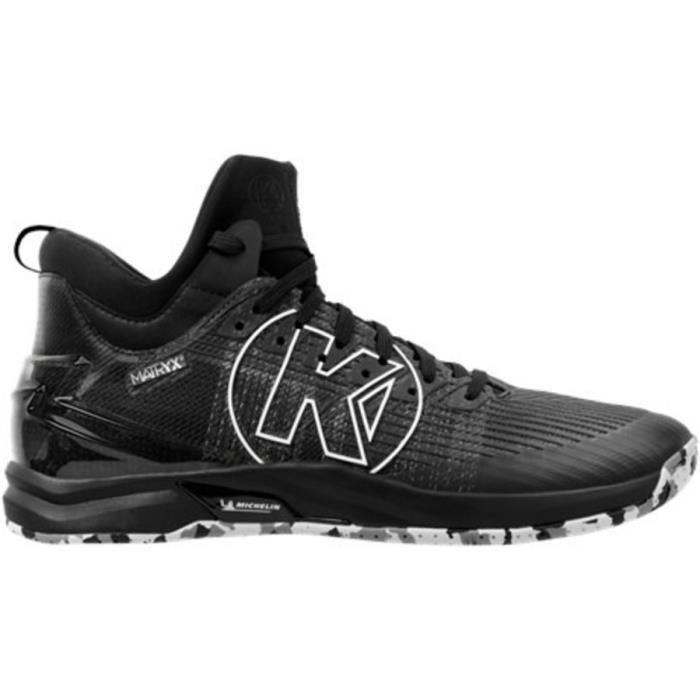 Chaussures de handball - KEMPA - Attack Midcut 2.0 - Noir - Confort optimal - Stabilité accrue Chaussures de handball - KEMPA - Attack Midcut 2.0 - Noir - Confort optimal - Stabilité accrue