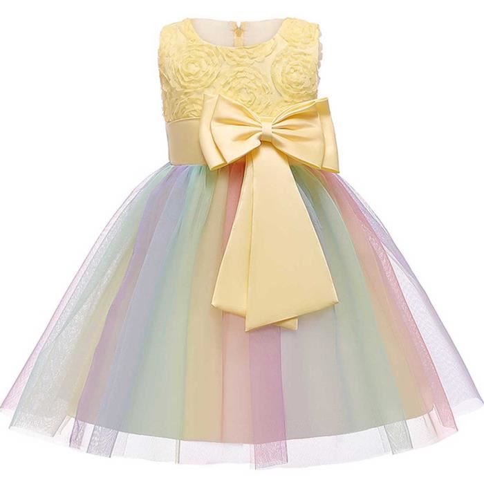 robe de princesse jaune