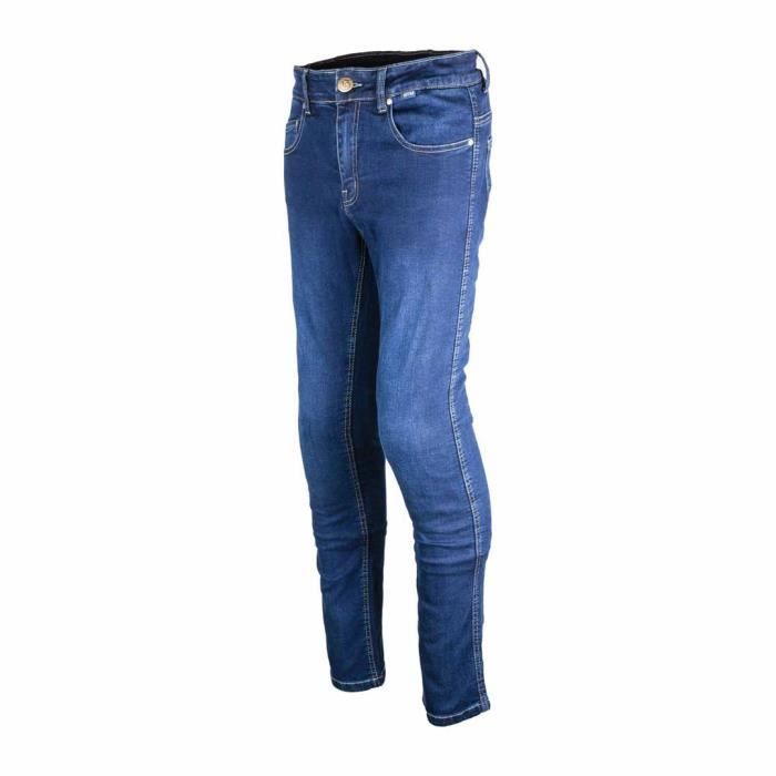 Jeans moto femme GMS rattle - bleu foncé - 26x32