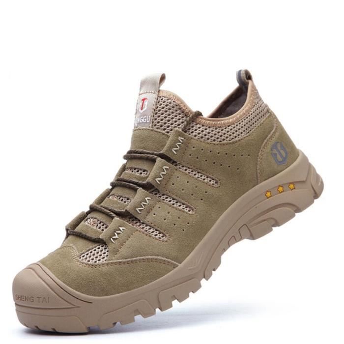 Bottes pour hommes chaussures de sécurité à bout en acier bottes