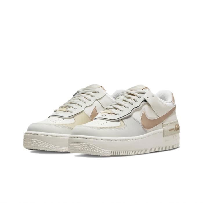 NIIKE Airs Forces 1 Shadow Sail Hemp Blanche Femme Fille