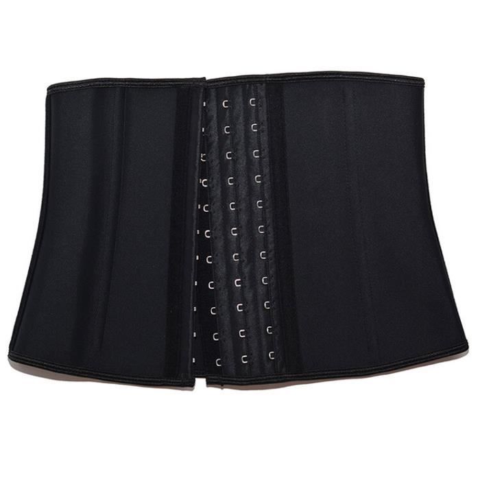 Bustiercorset,Corset en Latex avec 9 Os en Acier pour Femmes, Ceinture