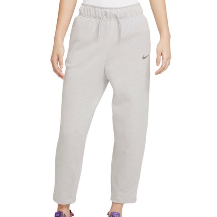 Jogging Femme Nike - Gris Clair - Coupe Loose Fit - Poches Latérales