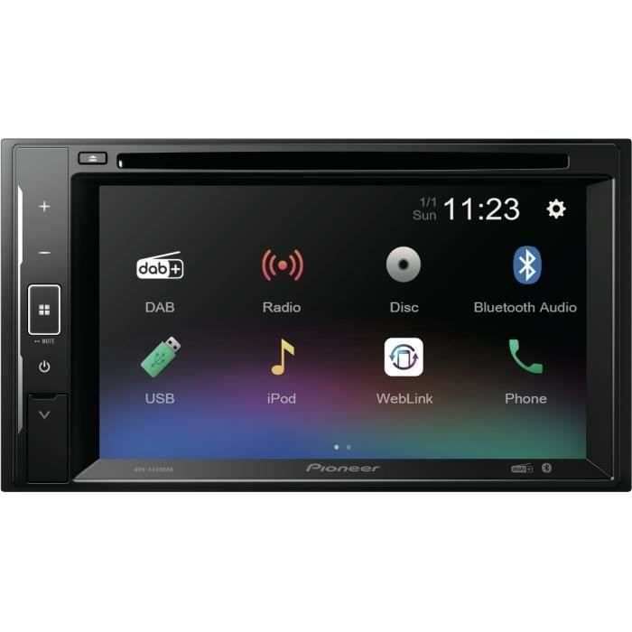 Autoradio PIONEER AVH A240DABDAB DVD USB 2 DIN 6 2 DAB+ Bluetooth - vue 2