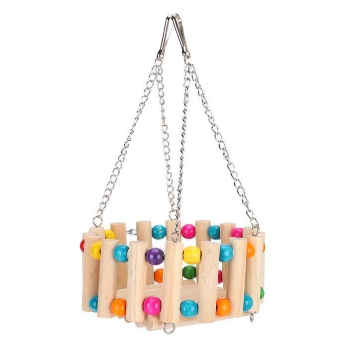 Comparer les prix de Omabeta Hamac Pour Hamster Hamac En Bois Pour Chinchilla Lapin Cage De Hamster Jouet Suspendu À Mâcher Pour Animalerie Jouet