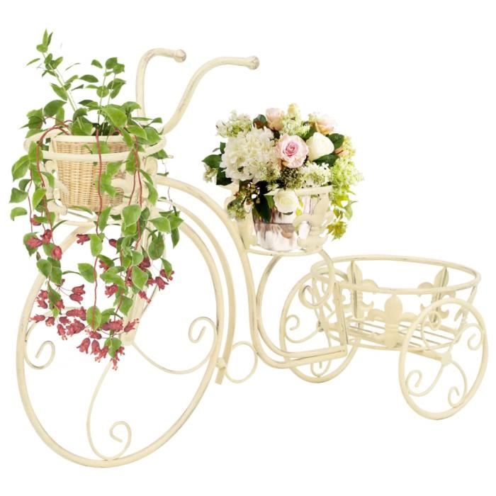 Support Pour Jardinière Muret Support De Plantes Sous Forme De Velo Style Vintage Metal Achat