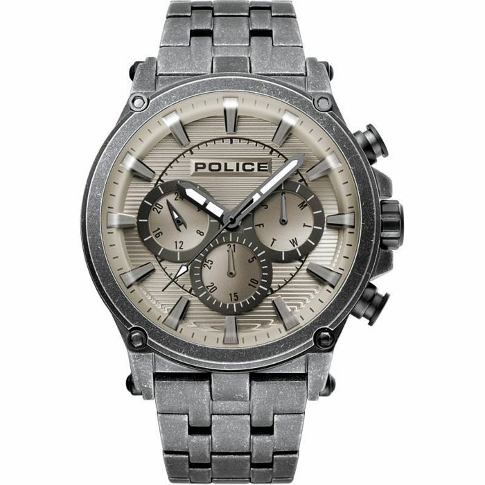 Montre Police Analogique Acier inoxydable