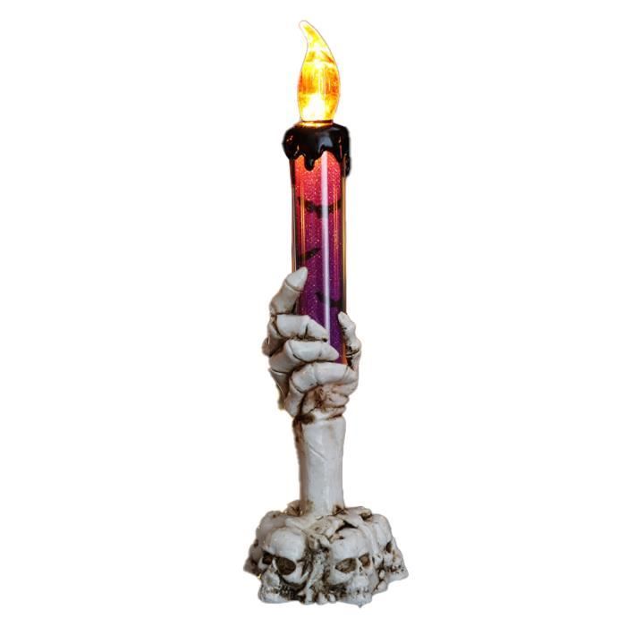 Lot De 3 Bougeoirs Crânes Gothiques Halloween – Squelettes Résine Style "Pas Voir, Pas Entendre, Pas Parler"