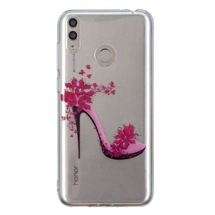 Coque Huawei Honor VIEW 10 LITE - Silicone Transparent + Verre Trempé Film Protection Ecran