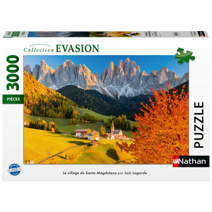 Puzzle 3000 pièces : Le village de Santa Magdalena Loïc Lagar Ravensburger Nathan - vue 2