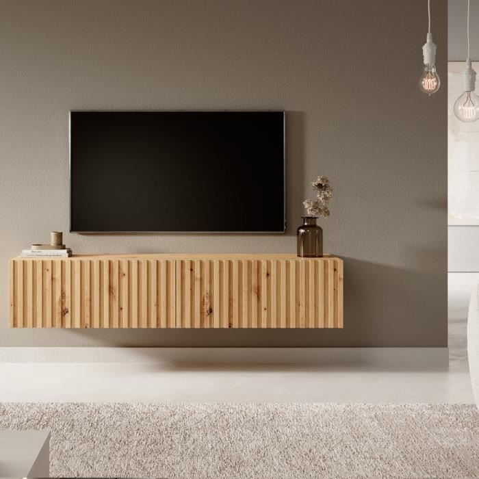 Meuble TV - TELIRE - Meuble TV 140 cm en