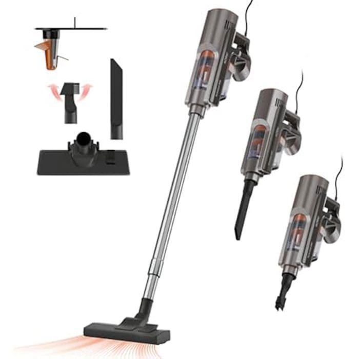 Aspirateur à main - Solac - Turbobat 600 - Puissance 12 kPa - Filtration Métal Mesh et HEPA - Réservoir 800ml