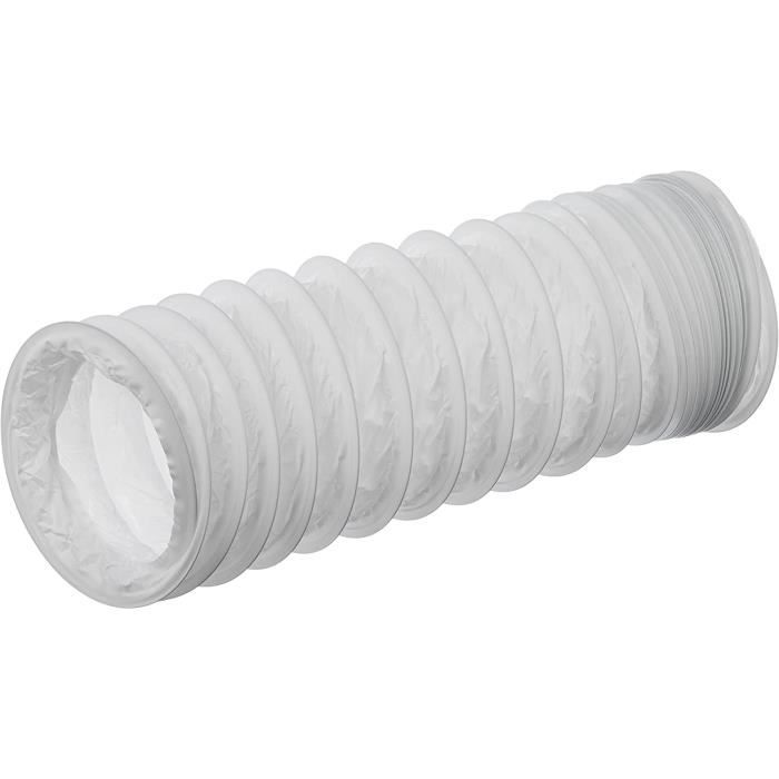 Ø 125mm 1m Tuyau D'évacuation D'air en PVC Flexible Tuyau de