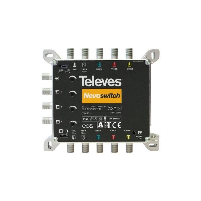 TELEVES Multiswitch 5x5x4 F Terminal/Cascadable