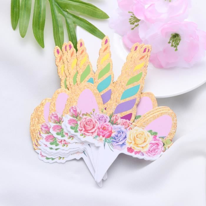 10 Cake Toppers Décoration Gâteau Anniversaire Enfants - Design Mignon Et Festif Pour Fêtes