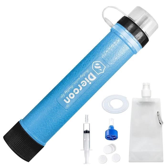 Paille Filtration Survivaliste Filtre à Eau Personnel 0.01 Micron - Paille Filtration 4 Étapes Paille Filtration Survivaliste Filtre à Eau Personnel 0.01 Micron - Paille Filtration 4 Étapes