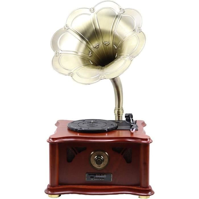 Tourne-Disque En Vinyle Tourne-Disque Portable Val Avec Haut-parleurs