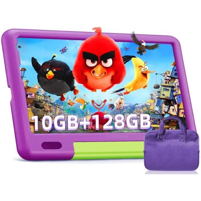 DMOAO Tablette 7 Pouces, Tablette Android 14 avec 5G Wi-FI 6, 10Go RAM 64Go ROM(TF 1To), Tablette Tactile Octa-Core, Widevine L1, 3500mAh, Contrôle Parental Tablette avec EVA Cas, Bleu