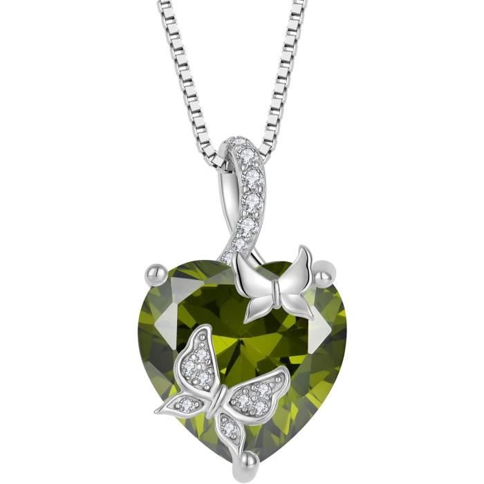 Pendentif papillon en argent - Bijoux fantaisie