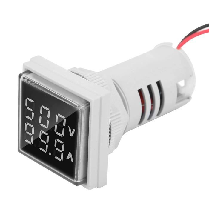 Voltmètre Numérique Pour Groupe électrogène - 220V/380V Monophasé/triphasé, Affichage LED, Mesure Tension/fréquence/temps - Installation Facile Par Pression