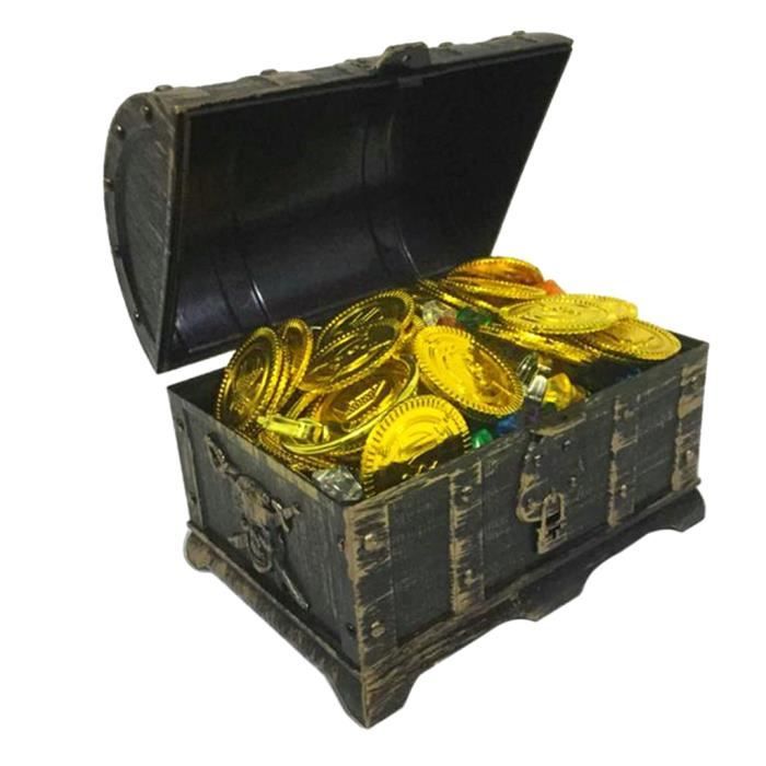 Figurine Decor De Gateau Coffre De Pirate 1 Piece Cdiscount Maison