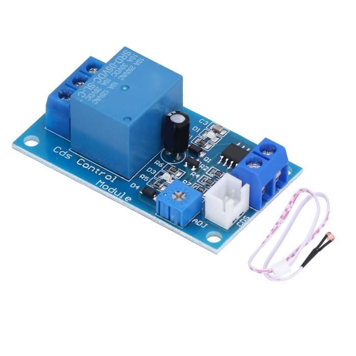 Module Relais Photorésistance Eujgoov 12V - Commutateur Luminosité Automatique XH-M131 Pour Éclairage Extérieur