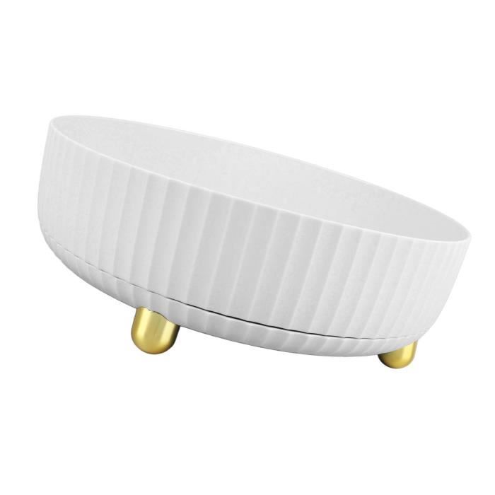 Plateau à Bijoux En Céramique Forme Nuage Crème - 20x12x2 Cm, Organiseur Pour Bagues, Colliers, Clés