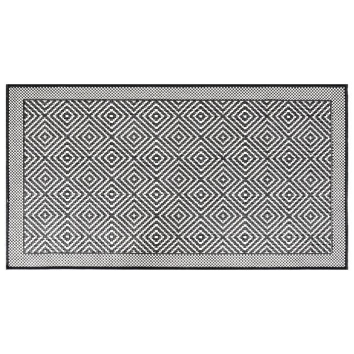 Tapis d'extérieur gris et blanc - VGEBY - Moderne - 80x150 cm - Imperméable