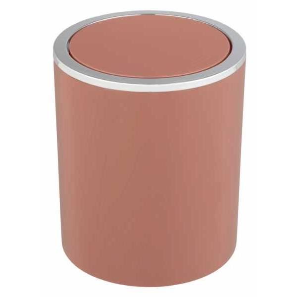 Wenko Poubelle Salle De Bain 5L Blanche - Couvercle Basculant, Design Inca - Plastique Haut De Gamme