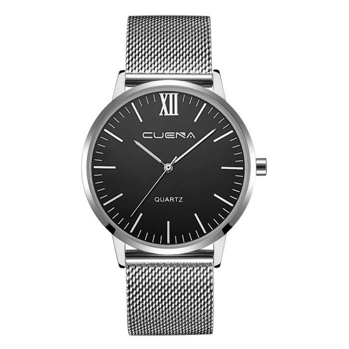 Montre homme bracelet argent clearance