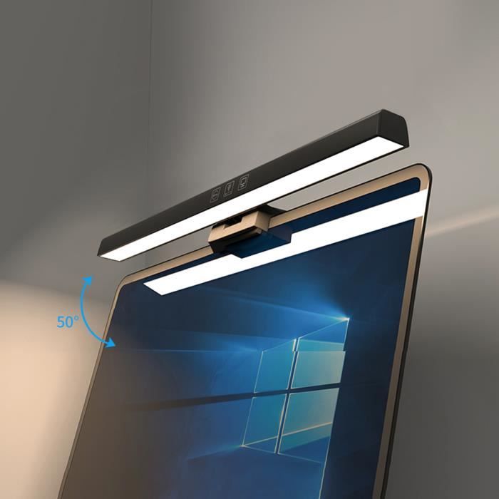 Lampe De Bureau À Led Avec Chargeur Sans Fil, Lampe De Bureau Suspendue Anti-Gravité, Lampe De
