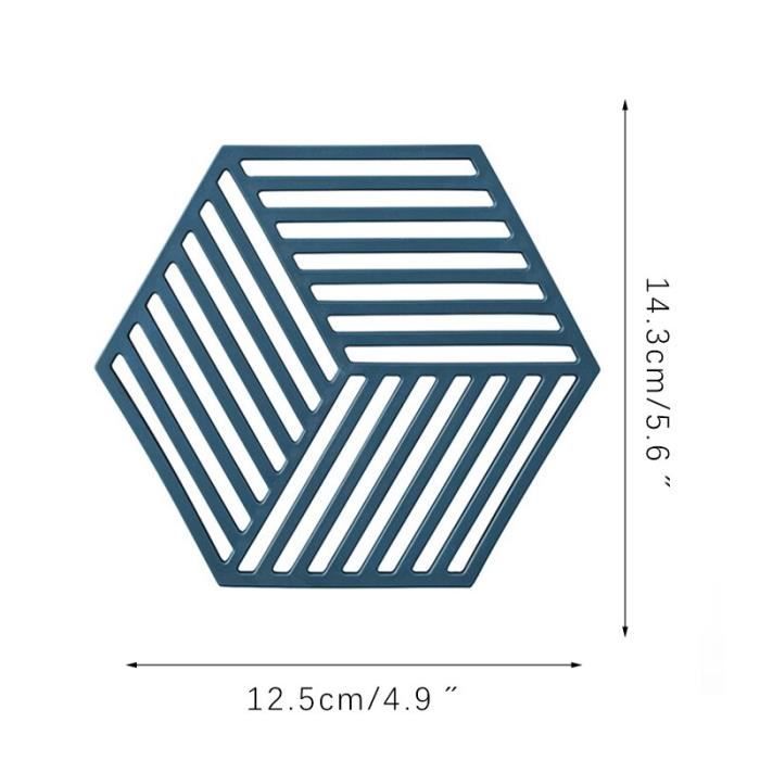 Dessous De Plat En Silicone Hexagonal – Lot De 4 – Antidérapant, Résistant à La Chaleur – Pour Casseroles, Plats Chauds – Pliable