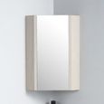 Meuble d'angle miroir de salle de bain - Rue du Bain - Chêne Gris - Scandinave-1