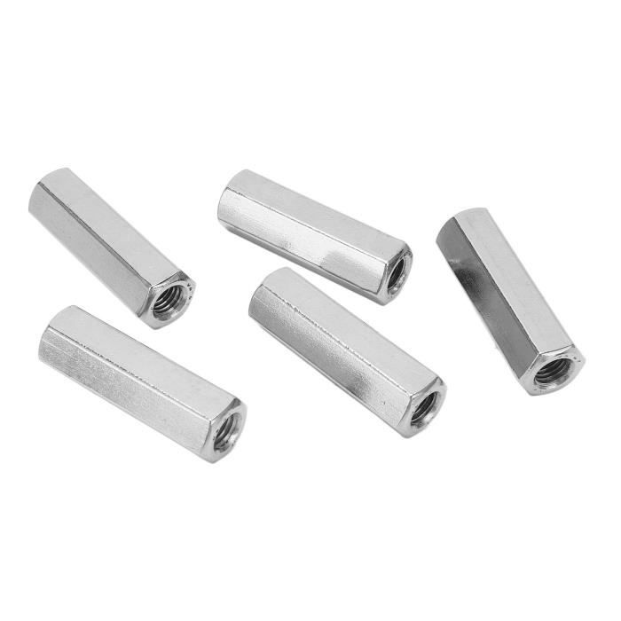 Lot De 50 écrous Hexagonaux En Acier Inoxydable 304 8#-32 - Uxcell, Finition Argent