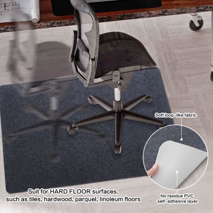 Tapis de chaise de bureau pour tapis et plancher de bois franc