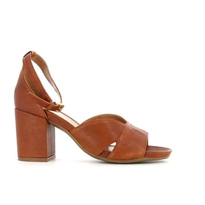 THE FLEXX SANDALE A TALON FLEXX FEMME F7503 06 Marrone Cdiscount Chaussures