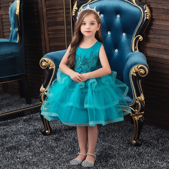 Robe bouffante fille Costumes de defile de mariage Cdiscount Jeux Jouets
