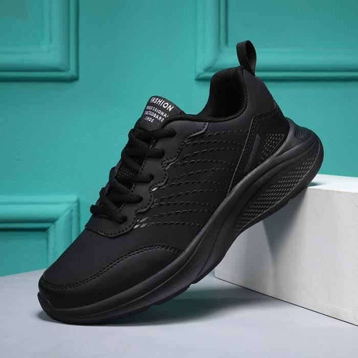 Basket Femme Chaussures Sport Feminine Respirante Chaussure Baskets Marque Modele Noir Lacets Cdiscount Chaussures