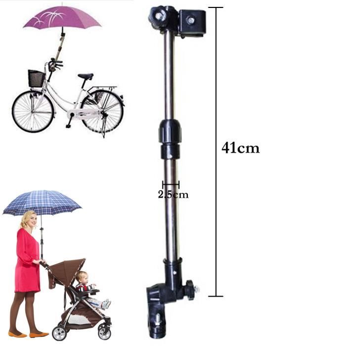 Support Parapluie Pour Poussette Bébé Porte Parapluie Inoxydable Pour Vélo  VTT Cyclisme ABI8