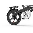 Vélo électrique LANKELEISI G660 Rouge 500W 20 " pouces FAT BIKE VTT 12.8AH 110KM 30KM-H Pliage-2