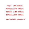 Housse de Canape 2 Places Impression 145-185cm+Taie d'oreiller gratuite-A8-2