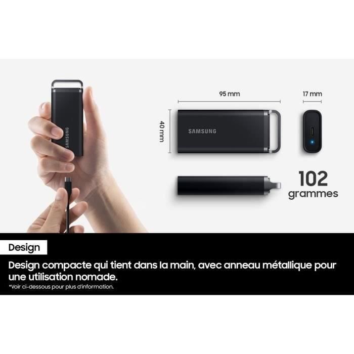 Disque dur Samsung Pack SSD SAMSUNG T5 1To + Carte Micro SD 64Go