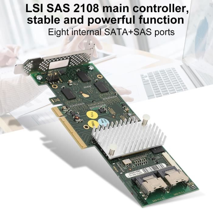 Fujitsu D2616-A22 GS1 8-Port Modular PCI-E X8 512MB Cache RAID Controller Card 72161 P