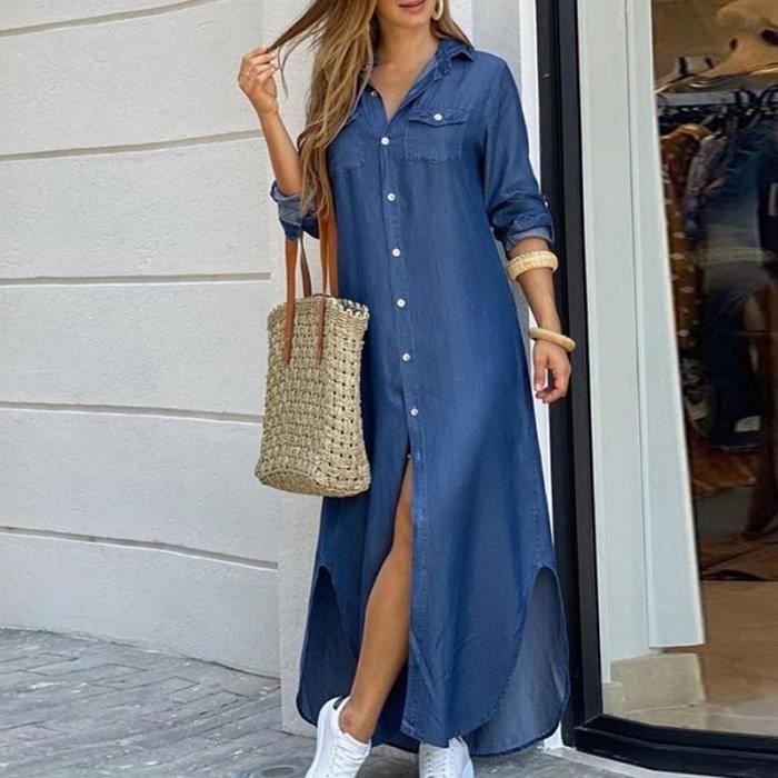 Chemise maxi deals longue femme