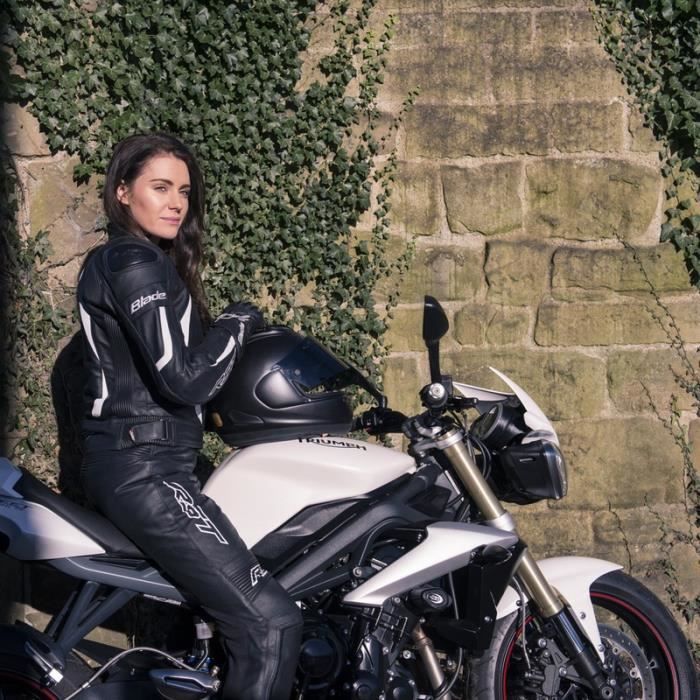 Veste en top cuir xs femme