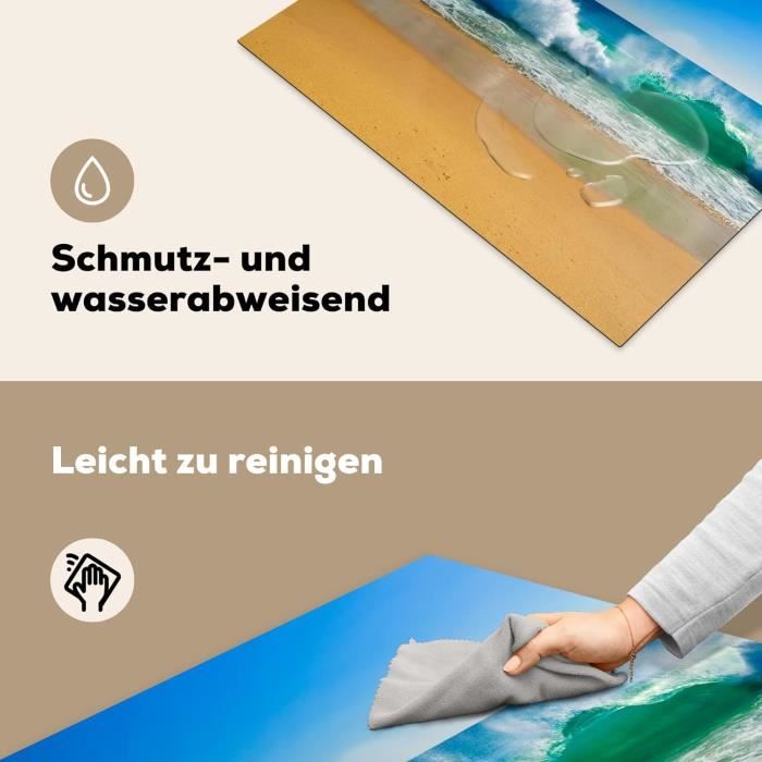 Protège-Plaque Induction 59x52cm - Impression Plage Pays-Bas | Protection Et Décoration Pour Cuisine
