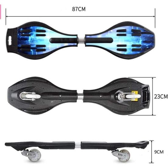 Sumeber Waveboard Roulette de surf pour enfants - Roulette à double ...