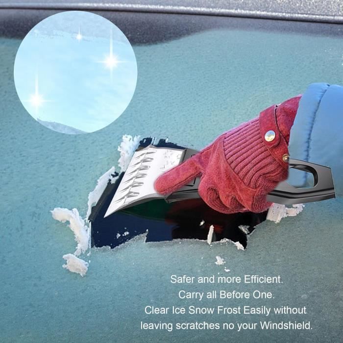 1 Pcs Grattoir à Glace Voiture, Raclette Pare Brise Avec Poignée Antidérapante Rouge, Outil Dégivrage Vitre Auto, Déneigeur Compact Pour Hiver | Leroy Merlin
