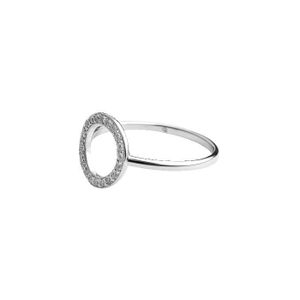 Bague Argent Massif Cercle Ajouré Martelé - Taille 52 Occasion Bohème Vintage