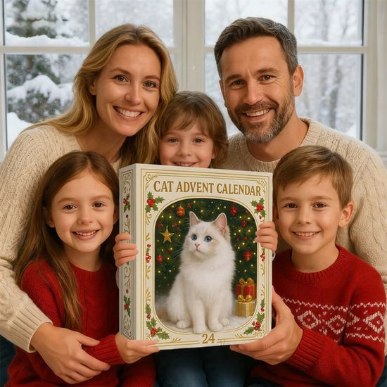 Calendrier De L'Avent Pusheen 24 Jours - 24 Ornements Chat En Acrylique à Suspendre - Décoration Noël, Cadeau Fan De Chats